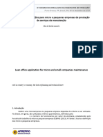 LAZZARIN (2019) Aplicação Do Lean Office em Micro Empresas de Prestação de Serviços de Manutenção