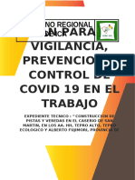 Plan para La Vigilancia, Prevencion y Control de Covid-19 en El Trabajo