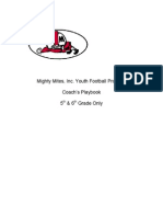 Mighty Mites Youth Football Coaches 5-6 Playbook