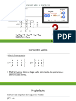 Unidad V - Matrices (II)