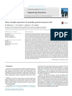 Shear Strength Expression For Partially Grouted Masonry Walls