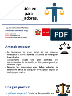 Formacion en Etica para Investigadores