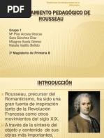 El Pensamiento Pedagógico de Rousseau. Grupo 1