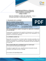 Guía de Actividades y Rúbrica de Evaluación - Tarea 1 - Conceptos Generales y Contextualización Del Curso