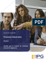 Desarrollo Contenido - S1 - Procesos Industriales