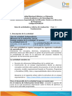 Guía de Actividades y Rúbrica de Evaluación - Unidad 1 - Fase 1 - Fundamentos