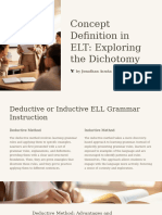 Concept Definition in ELT Exploring The Dichotomy Between Deductive and Inductive Methods in Grammar Instruction