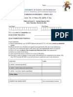 CE 5001 Bridge Engineering Exam1-Spring 2022 Ver 3-23-22