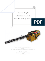 Product Fogger Thermal Golden Eagle User Manual Spanish