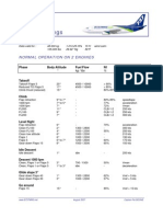 B737-300 Attitude & Power Settings: Normal Operation On 2 Engines