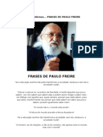 Citações de Paulo Freire