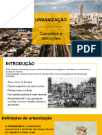 Urbanização Conceitos e Definições