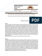 Direitos Humanos, Privação de Liberdade e A Garantia Do Direito À Educação