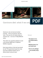 Carnivore Diet - Is It Healthy