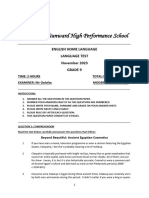 Grade 9 Term 4 Exam - November 2023