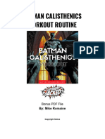 Batman Calisthenics Workout PDF