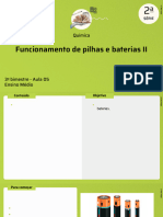 Aula 5 - Funcionamento de Pilhas e Baterias II