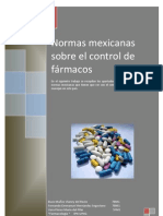 Normas Mexicanas Sobre El Control de Farmacos