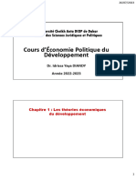 Économie Politique de Développement Chap 1