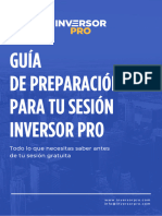 Guía de Preparación para Tu Sesión de Inversor PRO