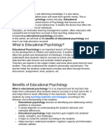 What Is Educational Psychology?