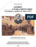 Azorín - Testigo Parlamentario y Politico