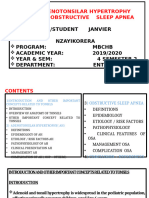 Adenotonsilar Hypertrophy and Osa