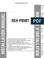 Deh-P85bt Installation Manual en FR de NL It Es Ru