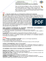 "VALORAMOS LA PRESENCIA DE JESUCRISTO EN LA EUCARISTÍA" 3° Grado