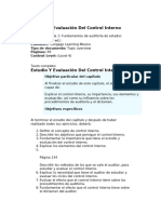 Estudio Y Evaluación Del Control Interno