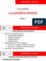 Introdução À Teologia - Aula 3