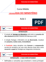 Teologia Do Ministério - Aula 1