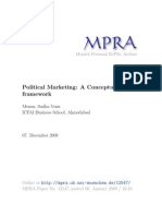 Political Marketing: A Conceptual Framework: Munich Personal Repec Archive