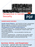 Political and Legal Perspective in Gender and Sexuality