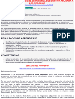 Unidad 1 Fundamentos de Estadística Descriptiva Aplicada A Los