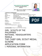 1form Chief Girl Scout Medal Scheme 2024 Narra Integrtaed School Narra Palawan