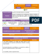 6° de Lo Humano y Lo Comunitario: Desarrollo Del Proyecto Fase #1 Punto de Partida Recursos