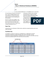 Databases 02c - Keys in RDBMS