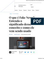 O Que É Fake News - (Origem e Perigos)