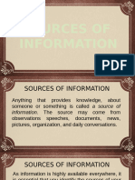 Sources of Information