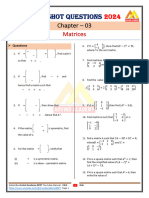 Subjective Question Chap 3 Matrices