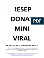 Gratis Ebook Resep Donat Mini Viral