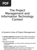 Project MGT and IT Context