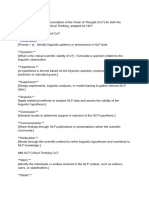 Critically Thinking Autonomously Scientific Method Variants in NLP Chain-of-Thoughts - Workflows & Instructions