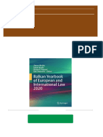 PDF Balkan Yearbook of European and International Law 2020 1st Edition Zlatan Meškić Download