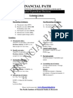 Capital Expenditure Decision