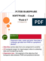 Cin305 Lecture Notes For Week 6-7 Computer Hardware & Software