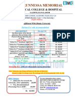 Tairunnessa Medical College Bangladesh Fee 2023-24