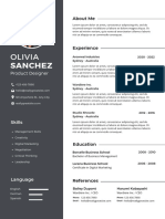 Minimalist Modern Professional CV Resume