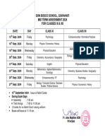 Senior Secondary Half Yearly XI & XII 2024